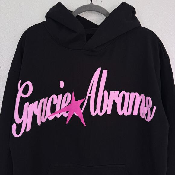 Gracie Abrams Hoodie Large The Secret Of Us Tour Concert Merch Black Star Cozy - Picture 4 of 9